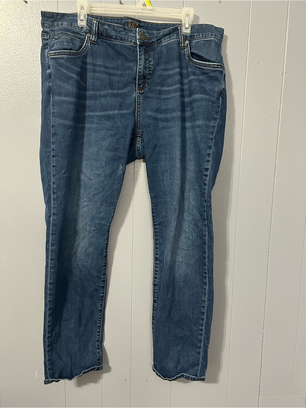 Kut from the Kloth Mid Wash Straight-Leg Jeans